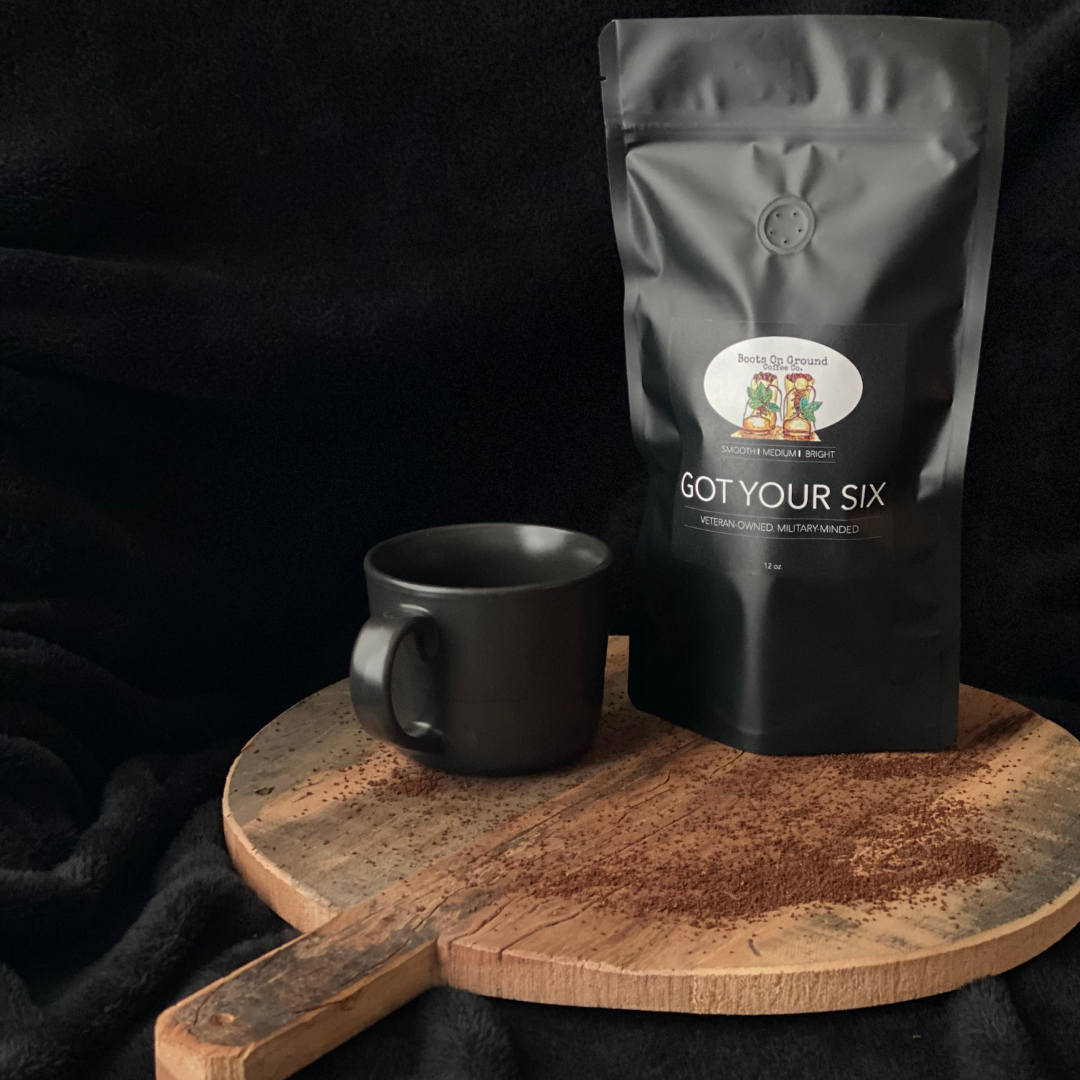 "Got Your Six" Fresh Roasted 12 oz Bag of Gourmet Coffee