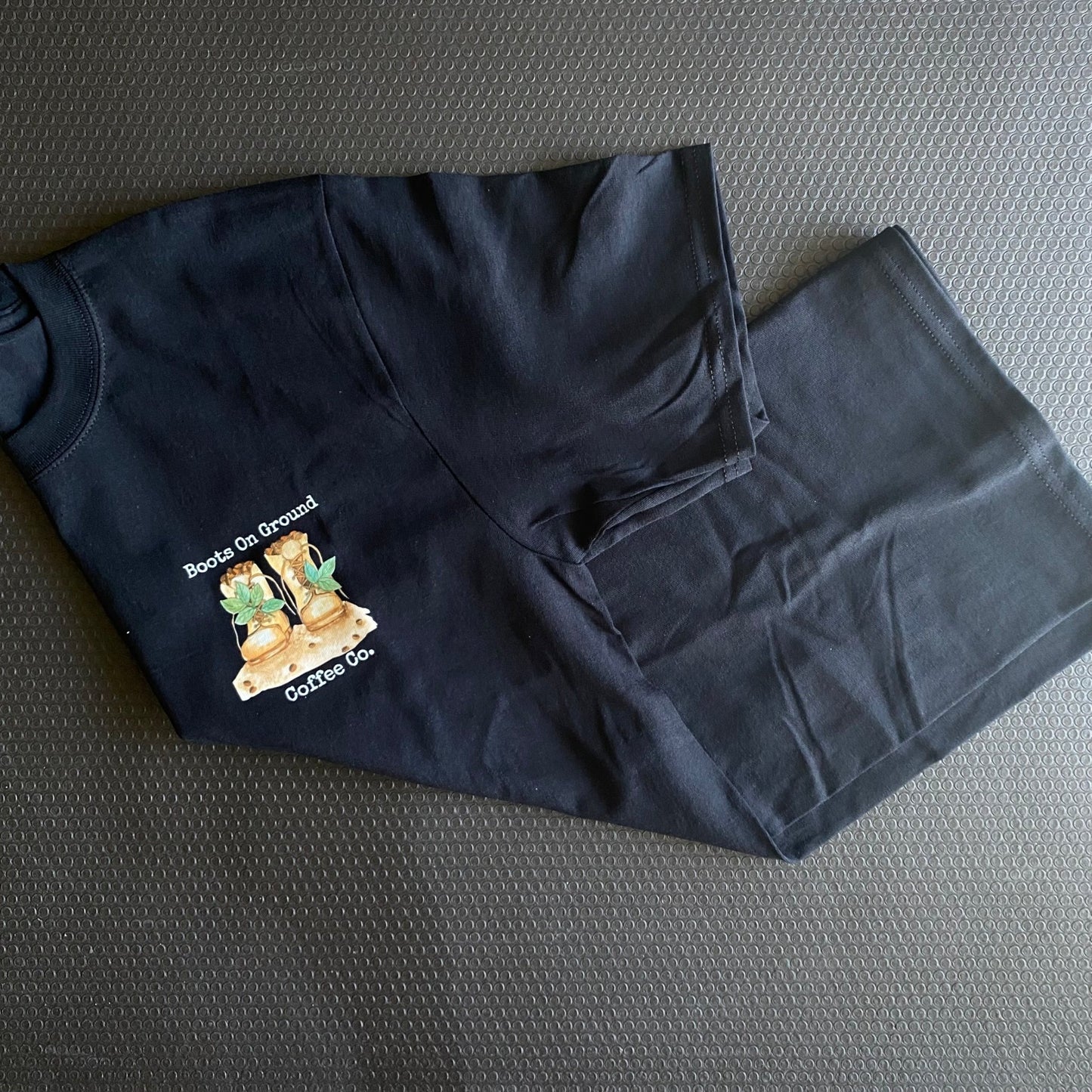 Black Logo Tee - Boots on ground coffee co
