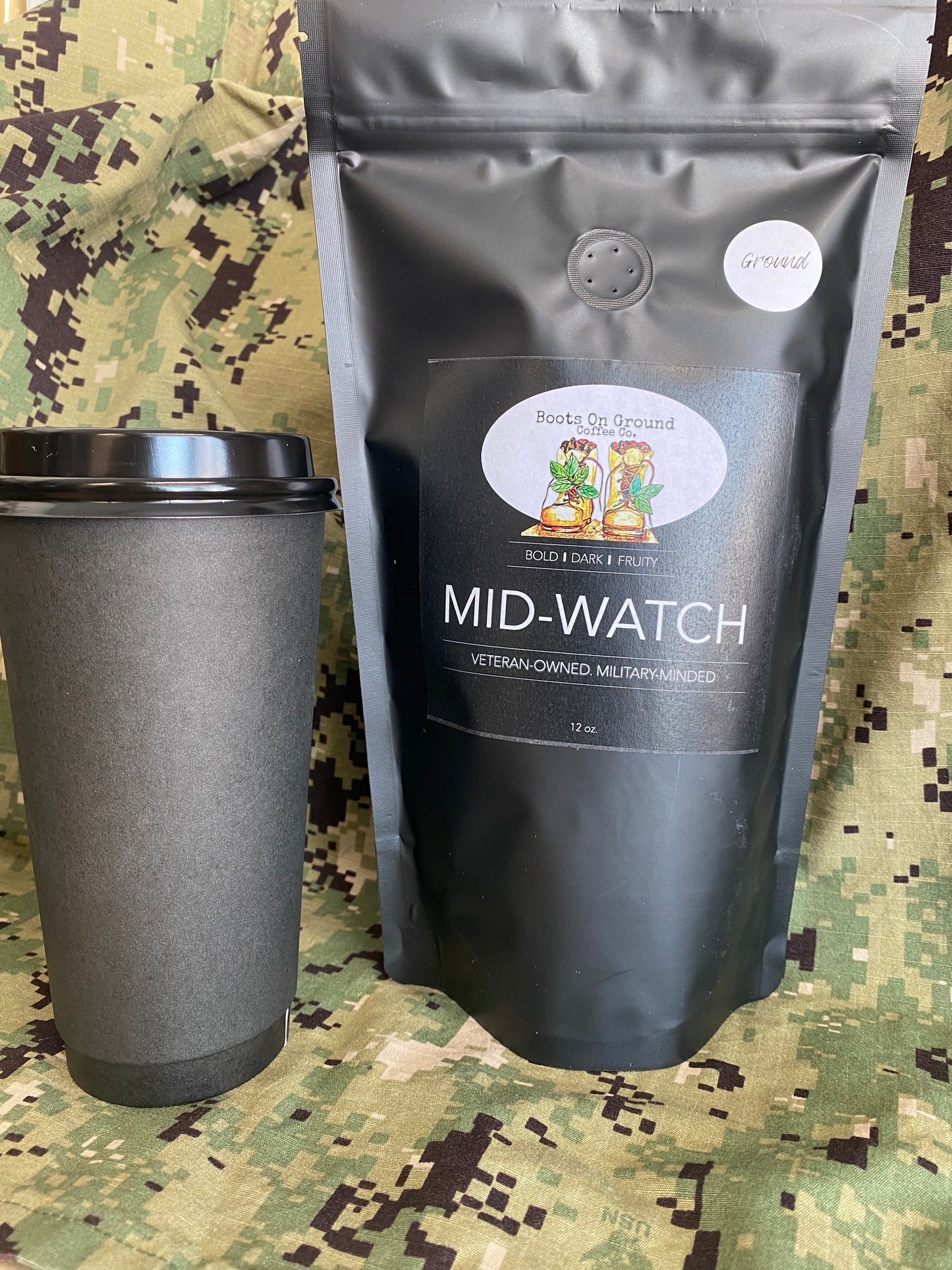 "Mid Watch" Fresh Roasted 12 oz Bag of Gourmet Coffee