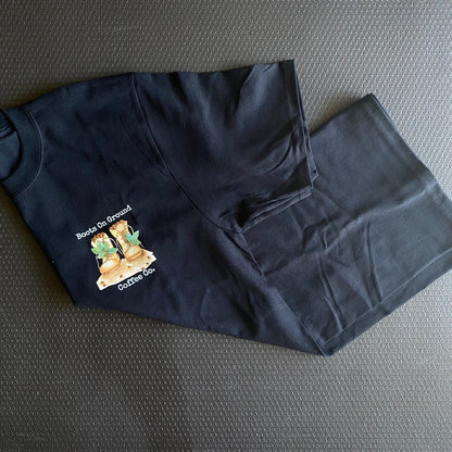 Black Logo Tee - Boots on ground coffee co