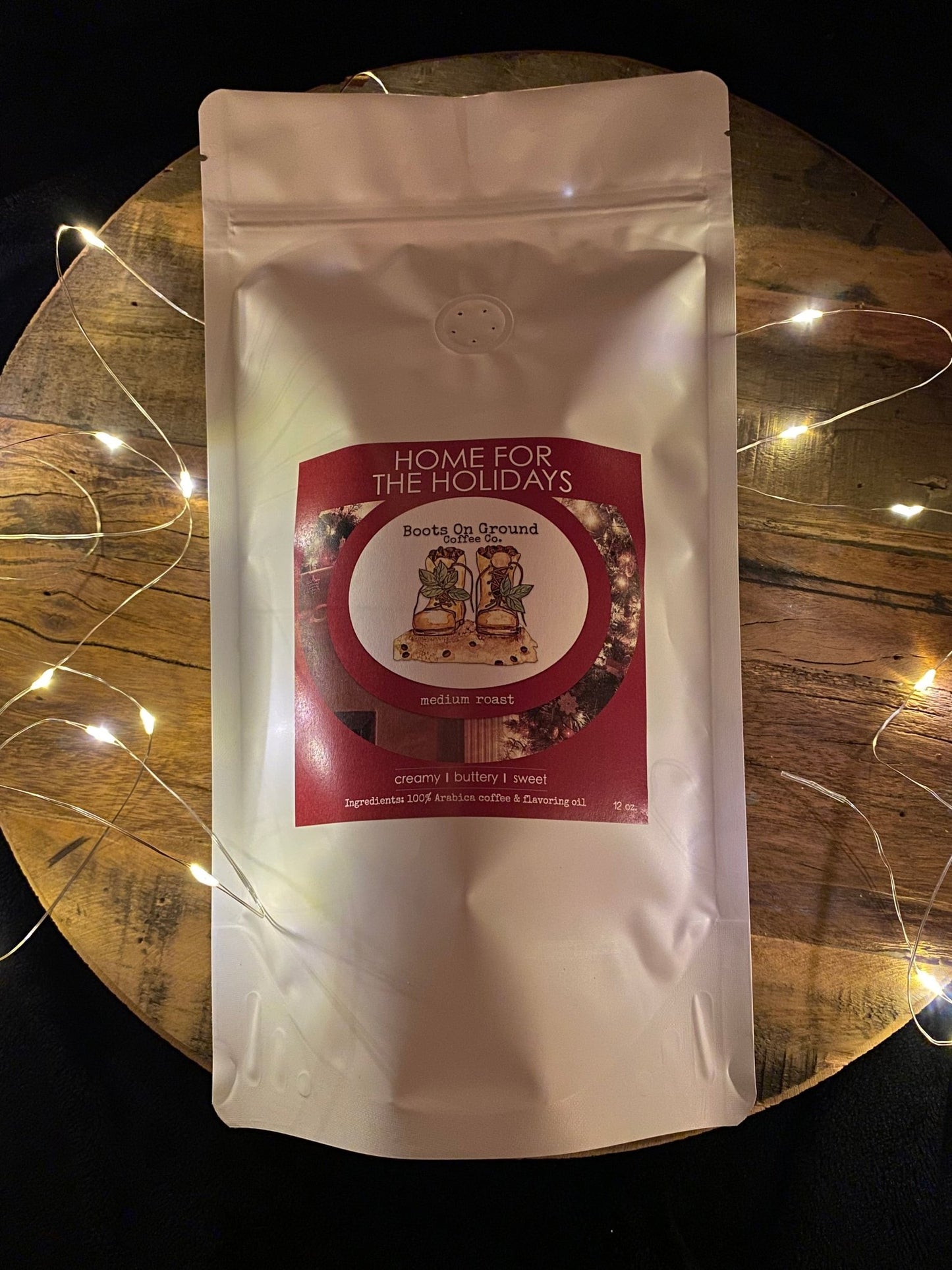 Home For The Holidays *Limited Edition* 12oz Gourmet Ground Coffee - Boots on ground coffee co